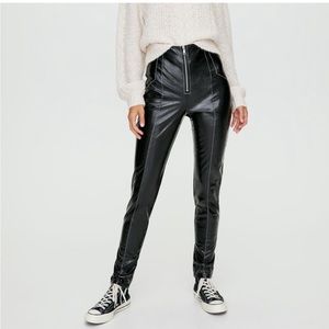 Aritzia Black High-Waisted Pants